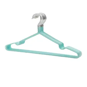 10-Pack Thick Anti-Slip Hangers, Space-Saving Metal Closet Organizers, Durable Stackable Design for Home, Travel, Commercial Use