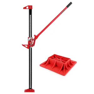 🏋️ Lift 7,000 lbs like it's nothing. Heavy-duty farm jack—red, ratcheting, built for trucks, tractors & off-road chaos.