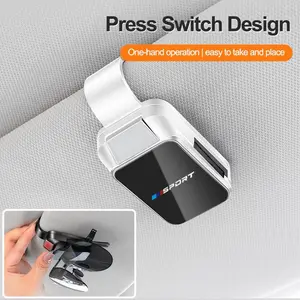 Bmw Car Visor Glasses Clip, Eyeglasses Hanger for M E36 E39 E46 E60 E70 E90 E91 E92 F10 F40 G01 X1 X3 X4 X5 X6 X7, Sunglasses Holder