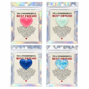 Best Friend Heart Charm | Multiple Color Options | Color Crete Creations