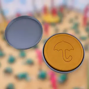 Squid Games Dalgona Replica | Korean Game with Show-Inspired Shapes | Plastic Squid Games Collectible Gift | Not Edible