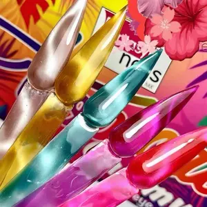 COLECCIÓN TROPICAL GUMMY CAT EYE FANTASY NAILS PIEZAS