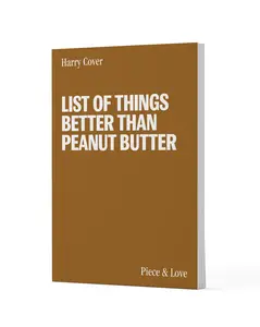 Humorous Recycled Notebook - List of Things Better Than Peanut Better