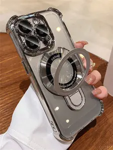 Max Holder Bracket Case Luxury Transparent Plating