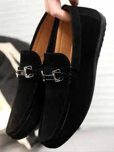 Men's New Fashion Loafers, Classic Comfort Formal Shoes, Smart Casual Shoes, Versatile Shoes, Easy to Wear and Drive, Moccasin Style, Rubber Sole, Artificial Leather Upper