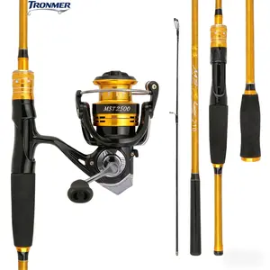 TRONMER Spinning Rod and Reel Combo, Complete Beginner Fishing Kit for Sports & Outdoor Leisure Fishing Activities