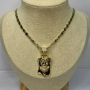 29. 14K Gold Laminated Religious Necklace Collection | San Benito, Jesus & Archangel