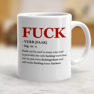 Swear Word Mug F*ck Adult Rude Coffee Mug Sarcastic Gift - scs12613