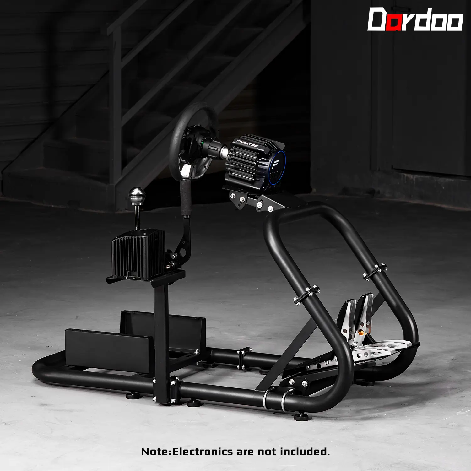 Dardoo G920 Stable Structural Design Game Racing Simulator Cockpit Mount - Accessories Compatible with G920, G29, G923, T818, T248X, T248, T300, TX; Pedals Mount (Wheel, Pedal, Shifter, Seat Not Included), Almost All Series Racing Steering Wheels, Shift L