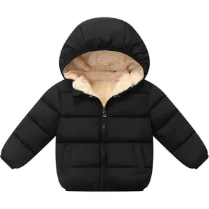 Baby hooded down jacket, boys and girls, children's thick and warm winter coat, 1-7t (gift)Gift