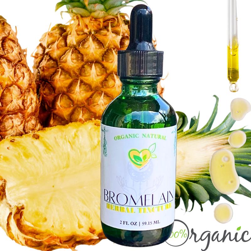Natural Bromelain Extract Tincture for Digestive Health and Recovery - 2oz - Supplement, Edible Healthcare Fitness