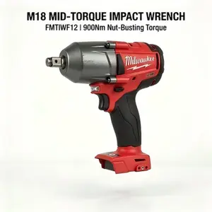 Milwaukee M18 Fuel 900Nm Impact Wrench – 0-2400 RPM, Three-Speed Control, 1/2" Anvil – Built for Truck, Trailer & Industrial Fastening