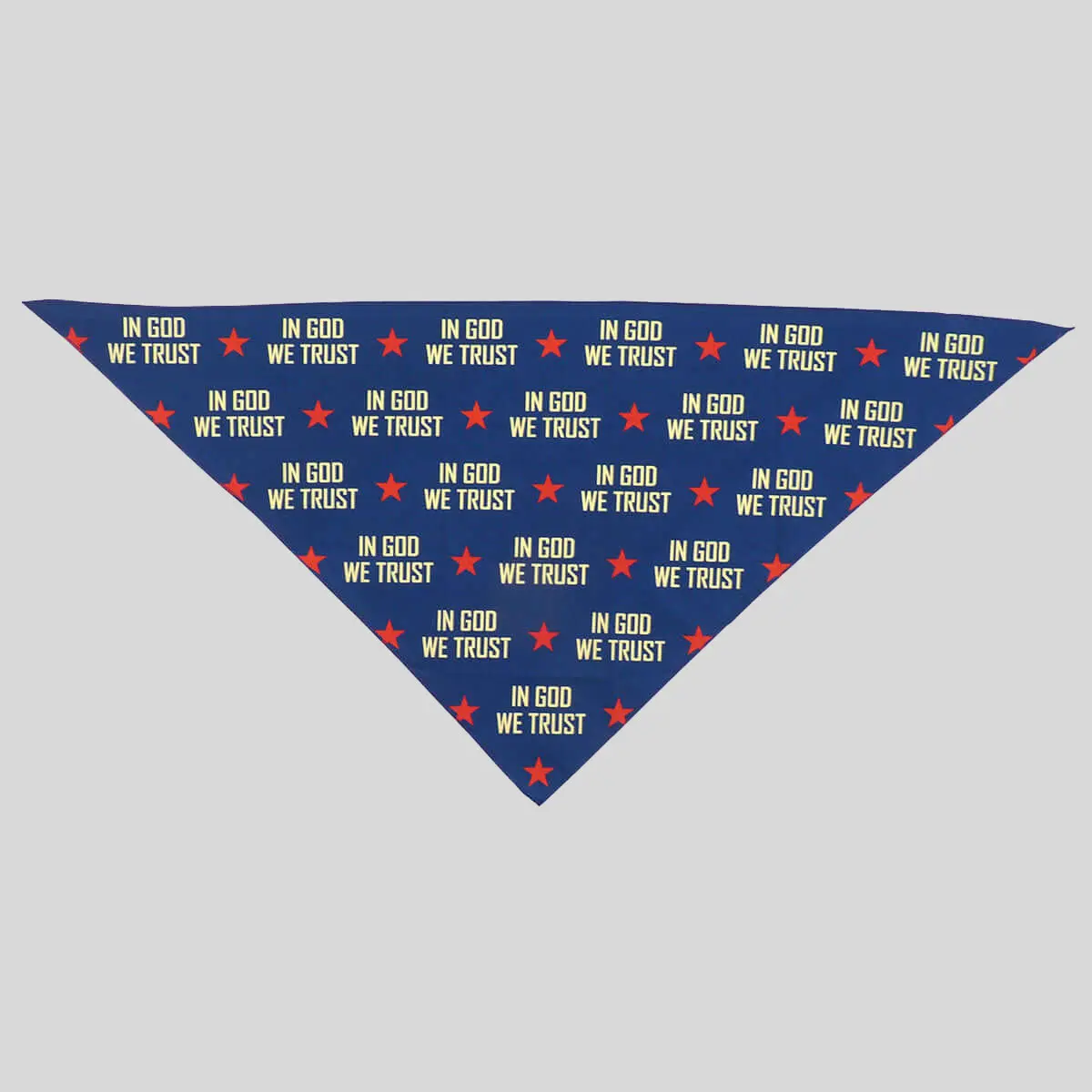 Patriotic Paws & Pray In God We Trust Cotton Fabric Pet Bandana - Classic Triangle Tie-On, Breathable, Adjustable Fit LG/XL Neck Accessory with Graphic Design for Dogs/Cats, Around The Block, Machine Wash