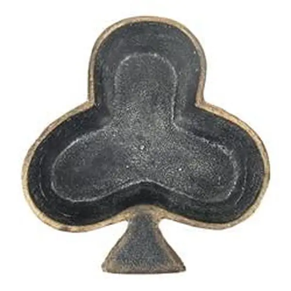 Cheungs 5173C Cast Iron Clubs Decorative Tabletop Statue, Metal Home Decor, 6.25" h x 6" w x 1.25" d, Fully Assembled and Ready for Use, Indoor