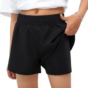 Girls Swim Shorts 2 in 1 Bathing Suits Kids Quick Dry Boardshort Bottoms Swimming Swimwear with Compression Liner
