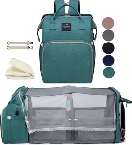 Baby Diaper Bag Backpack with Changing Station Large Capacity Baby Bag Waterproof Travel Backpack with USB Charging Port Stroller Straps  Baby Shower Gifts
