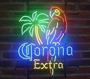 Neon Beer Signs Vintage Neon Sign For Beer Bar Pub Decor, Coron Extra Neon Signs for Wall Decor, 17 Inch Beer Decoration For Man Cave Valentines Day Birthday Bachelor Gift