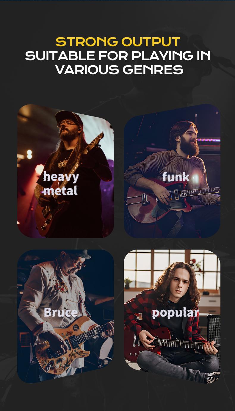 Bullfighter D350 Headless Electric Guitar – 24 Fanned Multi-Scale, Kill Switch Button for Stutter Effects, Pull-Push Coil Split, Lightweight Okoume Body – Modern Ergonomic Design for Technical Players