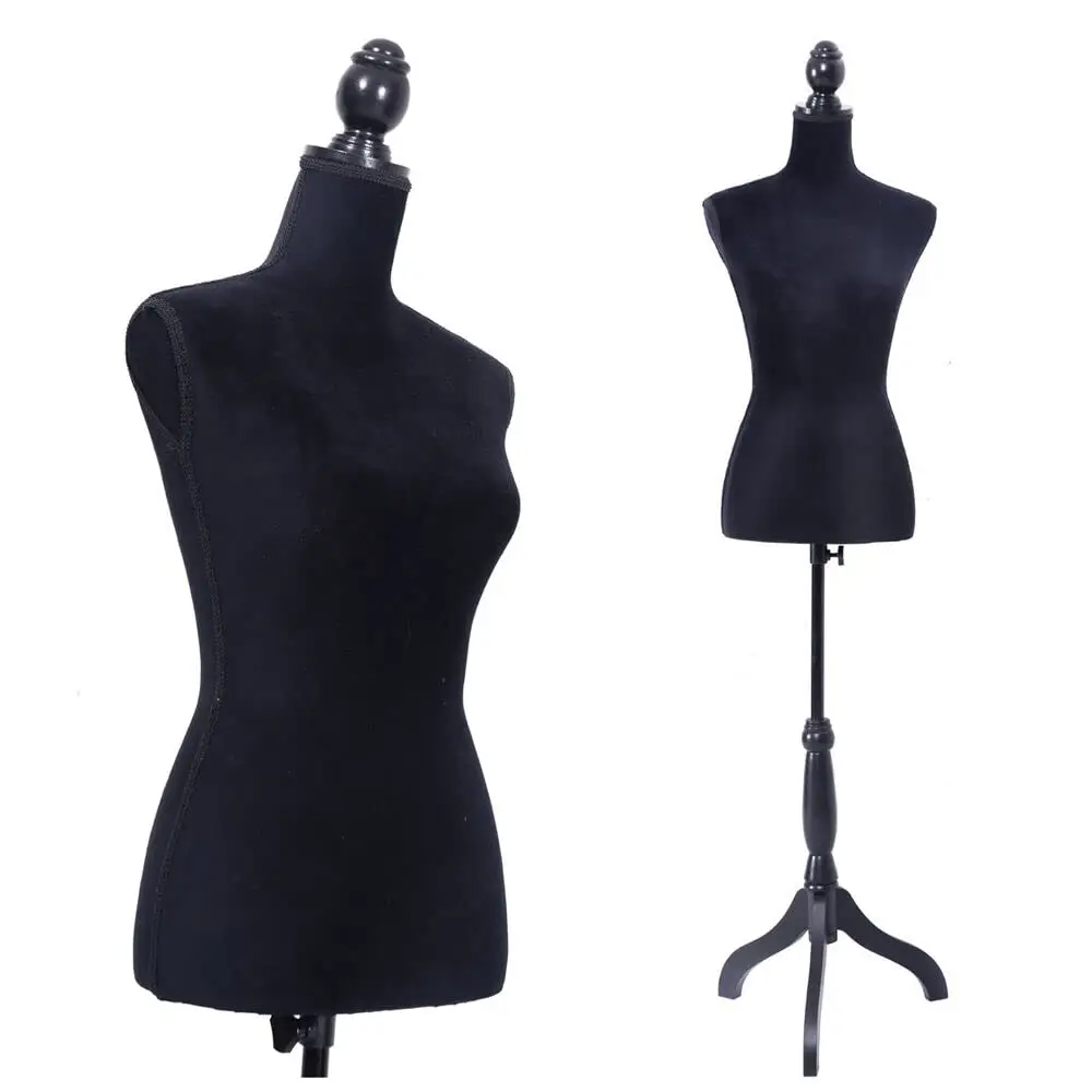Mannequin Body, Female Dress Form Manikin Body Torso 50-67Inch Height Adjustable, Woman Body Torso Clothing Display Manikin with Tripod Stand for Sewi