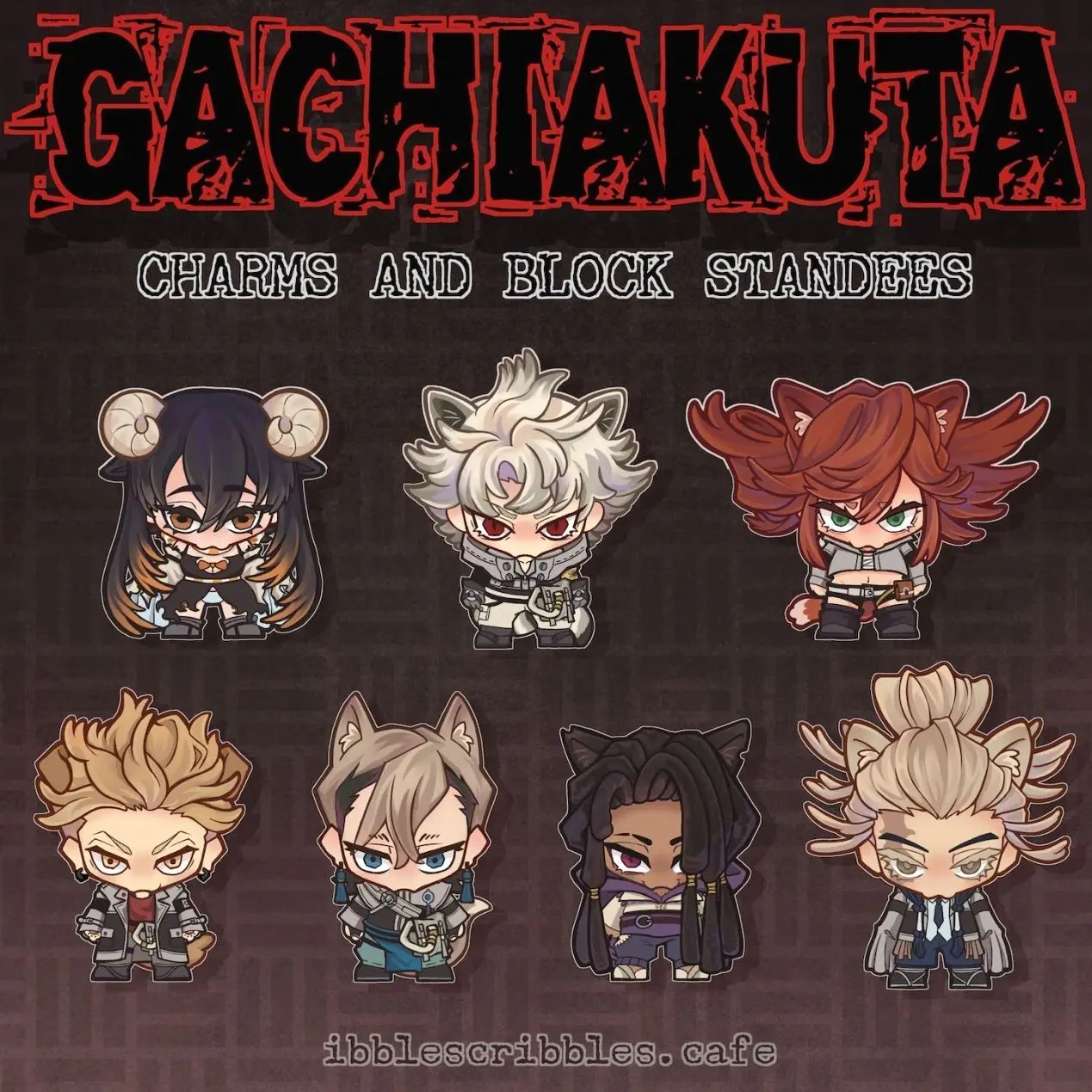 Gachi Acrylic Charms and Block Standees