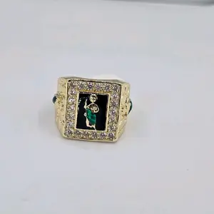 SAINT JUDE/SAN JUDAS beautiful ring Gold-plated with stone's colored #9 #12 available