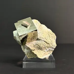 *Pyrite Intergrown Specimen on Matrix from Mina Ampliación A Victoria, Navajún, La Rioja, Spain
