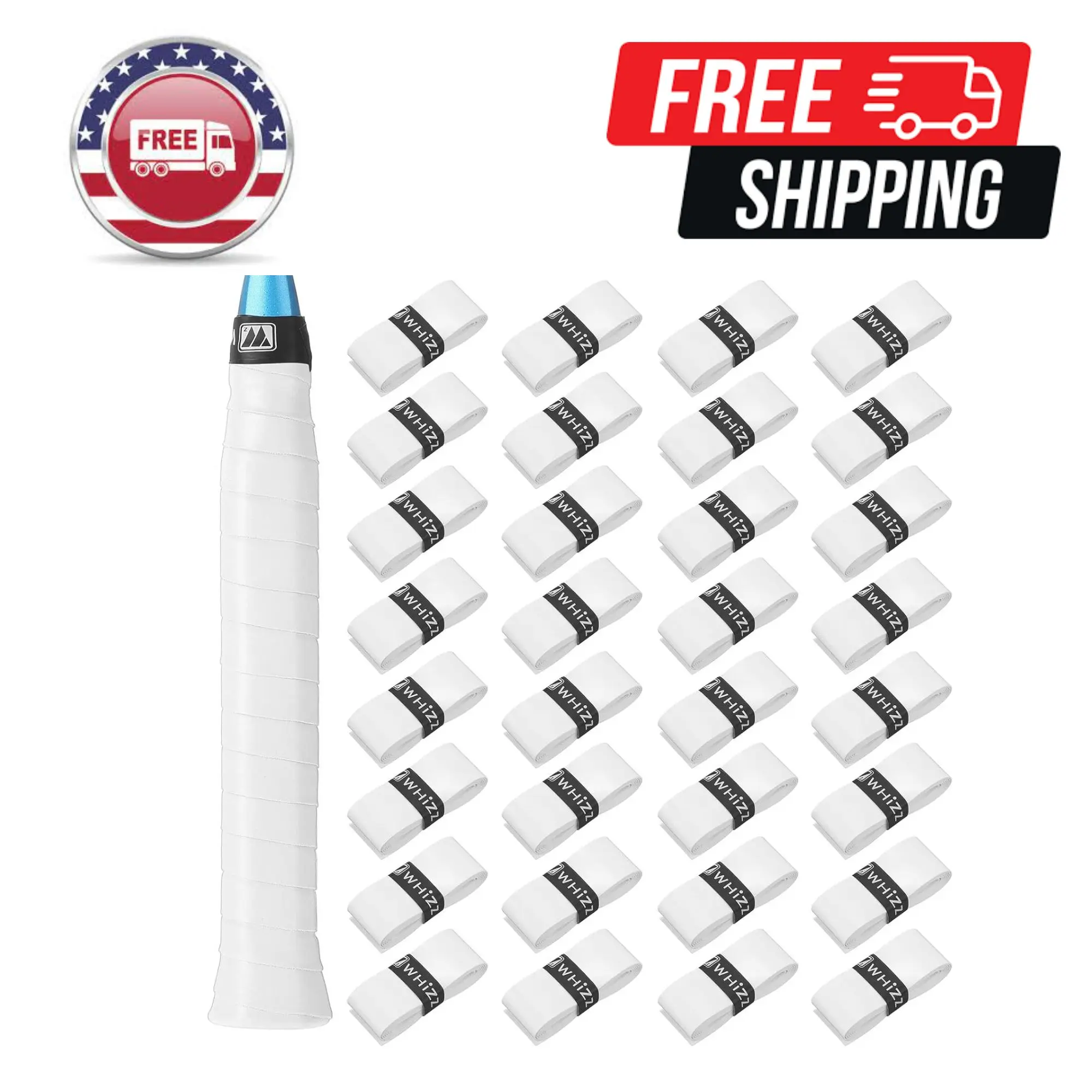 24 Pieces Tennis Racket Grip Tape, Precut Tennis Overgrips