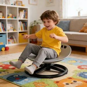 Circular Rotating Sensory Integration Training Chair, Ideal for Balance & Body Coordination, Perfect for Children & Teenagers Growth