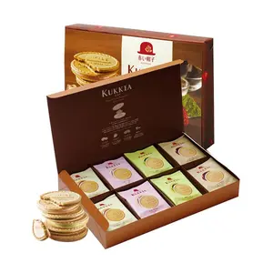 AKAIBOHSHI Kukkia Whipped Chocolate Sandwich Cookies - 4 Flavors, 32 Pieces