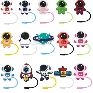 1 Piece Colored Astronaut Vibe Straw Topper