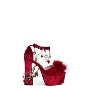 Holy Revelation Platform Heels - Ruby