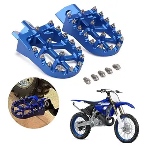 Dirt Bike Foot Pegs Footpegs Foot Pedals Rests CNC for Yamaha YZ80 1996-2001 YZ125 YZ250 1987-1996 XT250 2008-2023 TTR90 2000-2007 TTR110 2008-2009 TTR125 2000-2004 TTR250 2000-2006 YZ500 WR500 YZ490 WR200 WR250, Custom Footrest