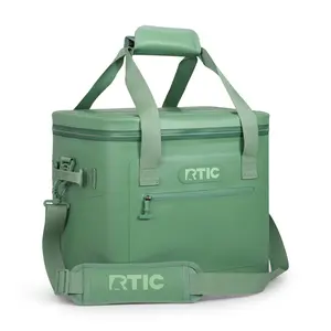 RTIC Outdoors 30qt Ultra-Tough Soft Sided Cooler - Sage Green: Vinyl Material, 30 Can Capacity RTIC Outdoors 30qt Ultra-Tough Soft Sided Cooler - Sage Green: Vinyl Material, 30 Can Capacity
