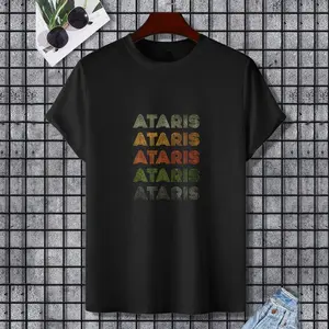 Love Heart Ataris Tee Grunge Vintage Style Black Ataris T-Shirt, 100% Cotton, Single Side Printed, Black Short Sleeve T-shirt, Gift for Family Friends, S-XXXL, 1 pc, Fabric Weight 180g