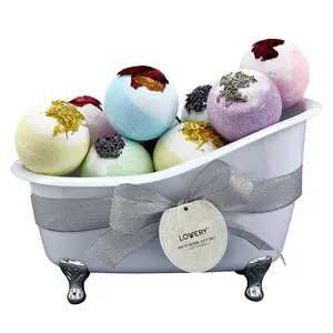 LoveryGifts  Bat Bombs Gift Set - 10Pc Variety Bubble Bath Gift Body Care Blend