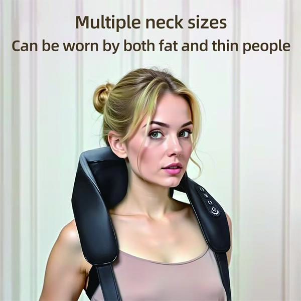 New Portable Rechargeable Massage Shawl Kneading Smart Electric Heated Shiatsu Neck and Shoulder Massager Gift For Man Woman