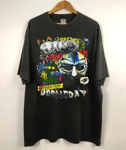 Vintage MF Doom 90s Hip Hop Shirt Operation Dooms Day Black Unisex