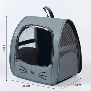 Pet Carrier Backpack, Travel Bag for Small Dogs and Cats, Breathable Mesh Car & Outdoor Carrier