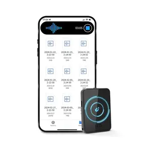 Magnetic Voice Recorder: USB-C Compatible for Phone, Android, PC - Portable Device for Work, Lectures, Meetings