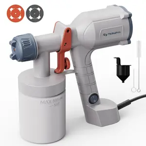 Tilswall HVLP Dreamer 400 Ultra-Light Electric Spray Gun with 20 FL OZ Detachable Cup, 2 Nozzles & 3 Patterns, Perfect for Furniture, Cabinets, Fence, Walls, Doors, Garden & DIY Paint Sprayer Machine