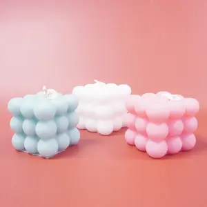 Bubble Candle - Cube Soy Wax Candles, Home Decor Candle, Scented Candle, Home Use and Gifting Decorative Floral