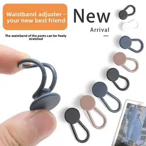 Jeans Waist Extender Tool, Adjustable Elastic Button Closure, Extend Small Waist to Large, Perfect for Denim Jeans, Easy-To-Use Waist Adjuster