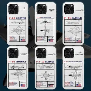 USAF Color Scheme Diagram Phone Case — Military Jet Blueprint-Style Protective Cover, Compatible with iPhone 11–17 Pro Max/Plus Series and Samsung Galaxy S23–S25 Series