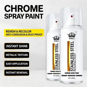 Stainless Steel Refinishing Spray, Instant Shine Metal Polish, Surface Restorer, Long Lasting Surface Care for Bumpers, Grilles and Exhaust Systems