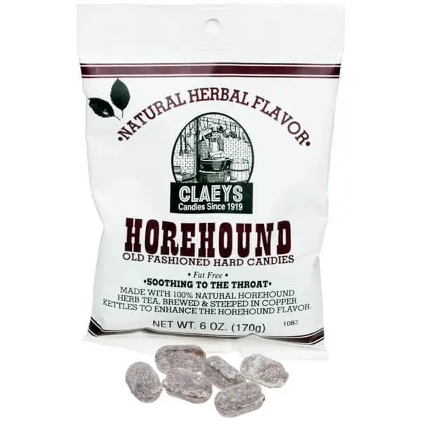Claeys Hard Candy Drops Bags - Horehound: 12-Piece Box Claeys Hard Candy Drops Bags - Horehound: 12-Piece Box