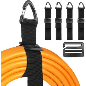 Extension Cord Holder Organizer - Extension Cord Hanger for Garage, Shed, RV, Van Tool Storage, Heavy Duty Gadgets for Men (4 Pack 20 Inch)