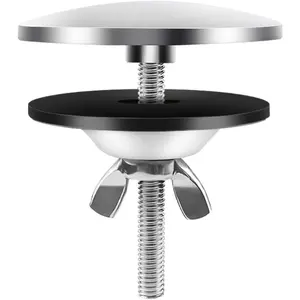2 Inch Stainless Steel Kitchen Sink Faucet Hole Cover Sealed Decorative Tap Hole Plate Stopper for Wash Basin (Silver)