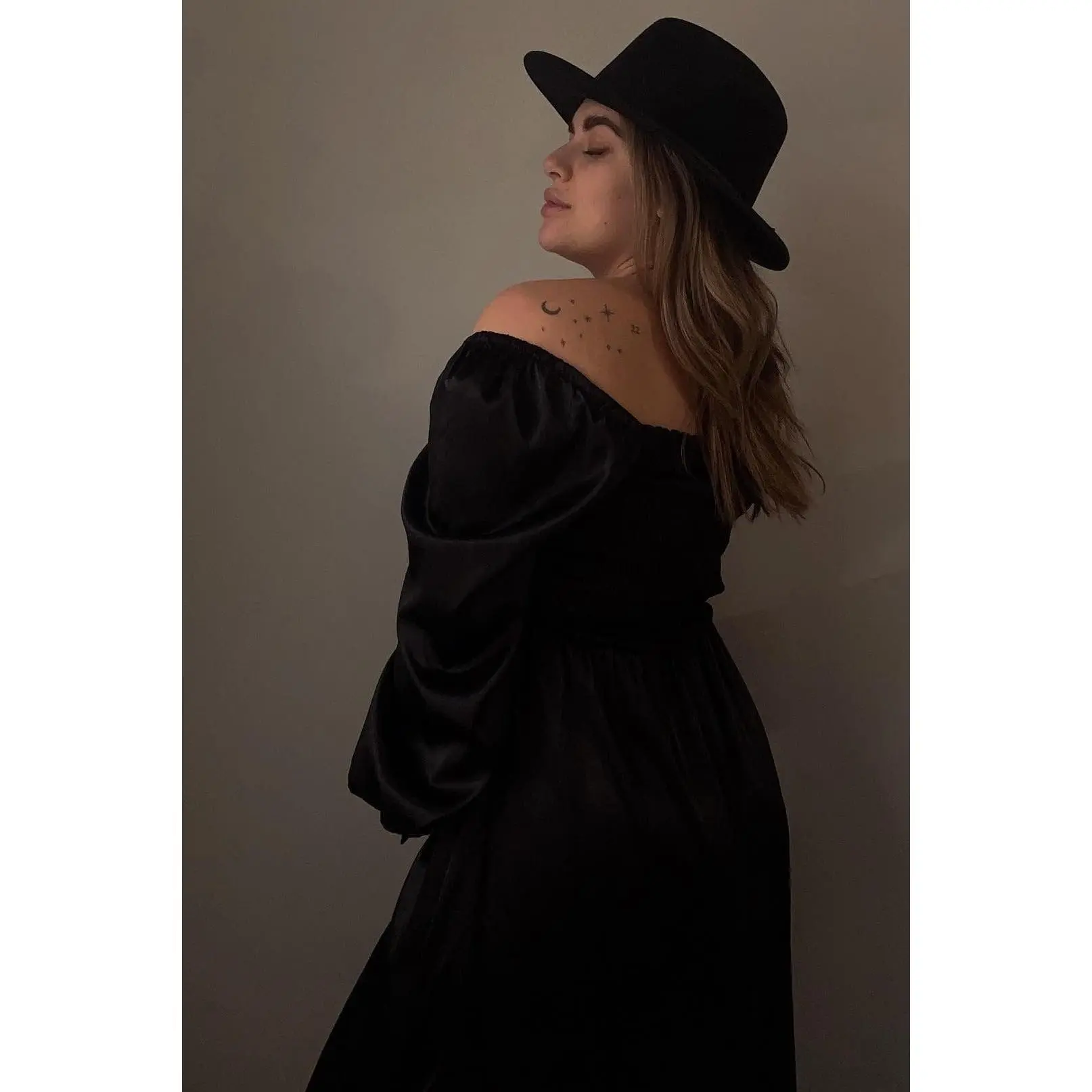 black satin maternity dress Oscar Black Satin Maternity Gown for Photo Shoot and Baby Showers – sharon  rose custom main image 0