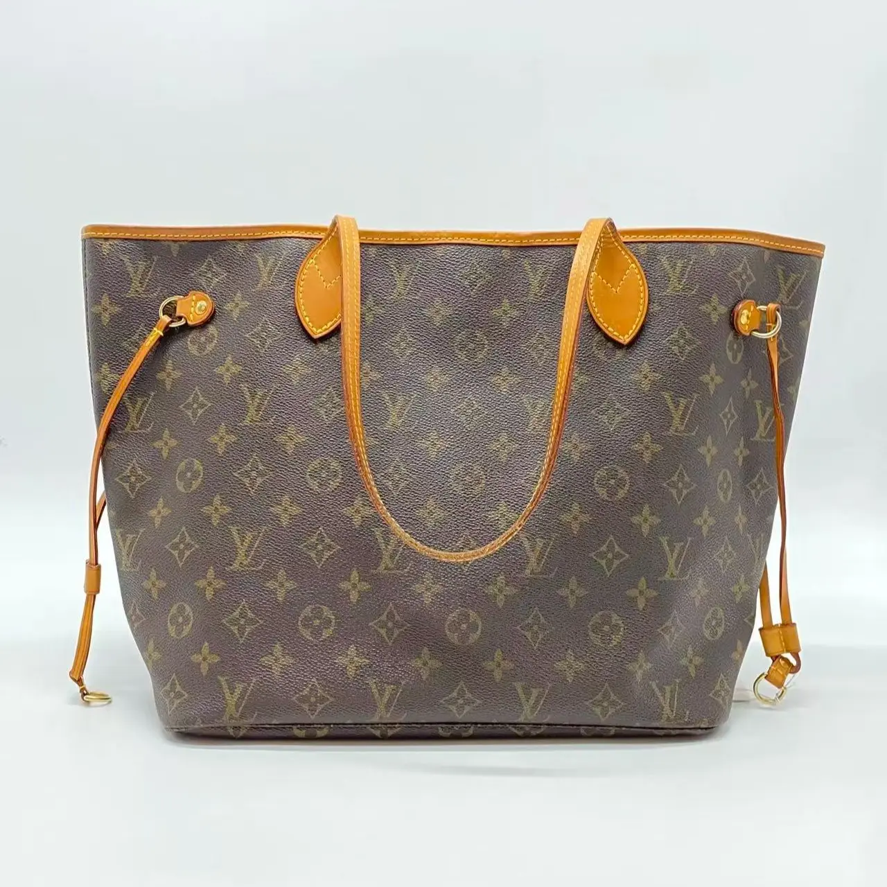Pre-owned Louis Vuitton Neverfull MM Monogram Canvas Tote Shoulder Bag[R47]