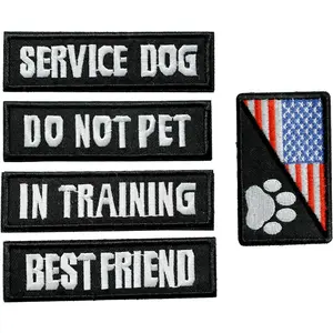 5 count  Patches for Harness, Service  Patch with Hook and Loop Fastener